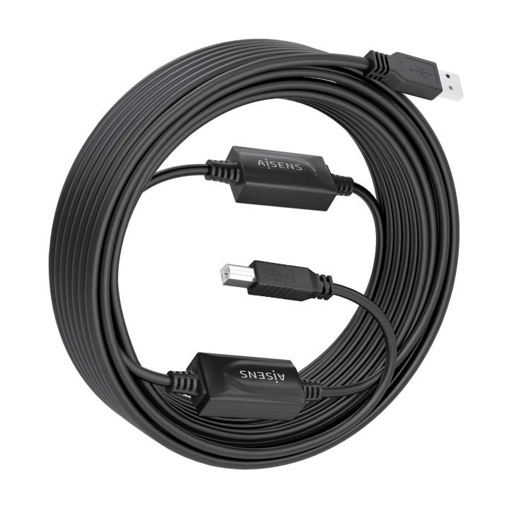 Cable AISENS USB-A/M a USB-B/M 15m Negro (A101-0906)