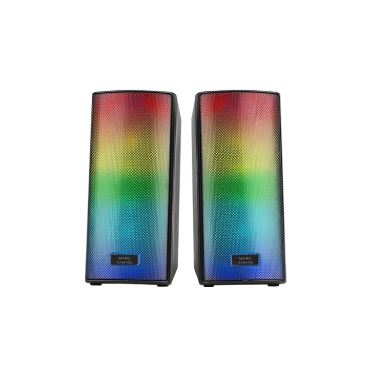 Altavoces Mars Gaming 15W 2.0 RGB BT Negro (MSRGB2)