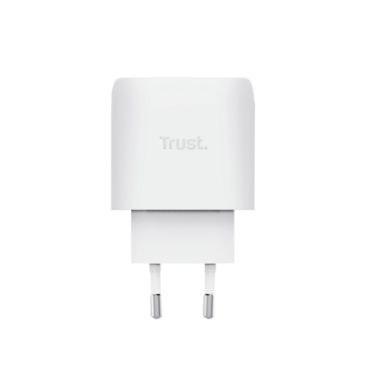 Cargador Pared Trust Maxo GaN 45W 1USB-C Blanco (25522)