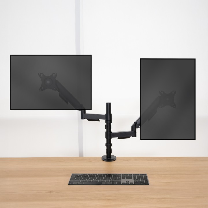 Soporte Mesa TooQ 17"-32" 2 Brazos Negro (DB1533TNR-B)