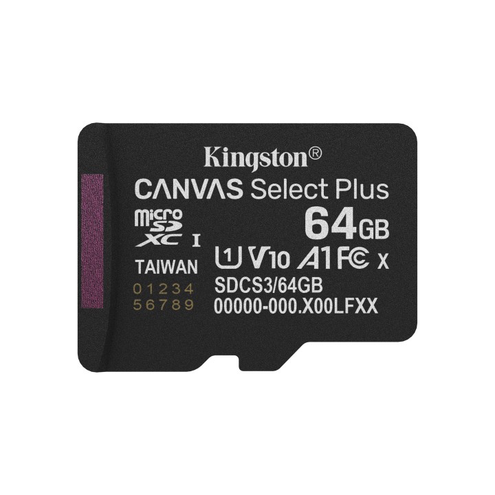 Kingston Micro SDXC 64Gb + Adaptador SD (SDCS3/64GB)