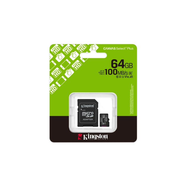 Kingston Micro SDXC 64Gb + Adaptador SD (SDCS3/64GB)