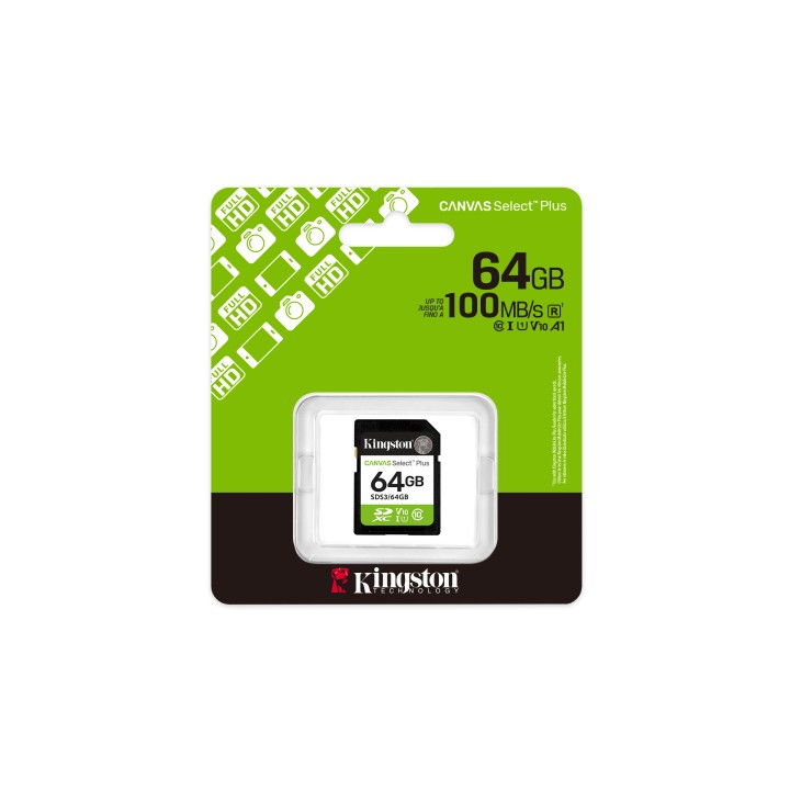Kingston SDXC Canvas Selec Plus 64Gb (SDS3/64GB)