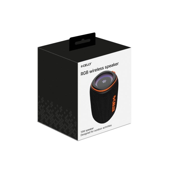 Altavoz CELLY 15W RGB Wireless USB-C Negro (AURA15WOR)
