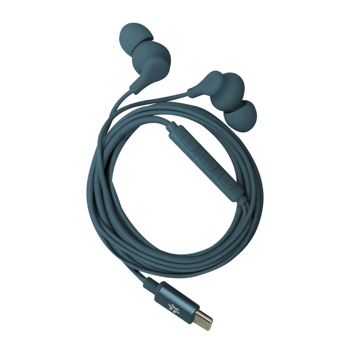 Auriculares CELLY Earphones USB-C Azul (UP1600TYPECBL)