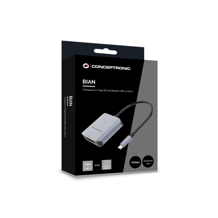 Lector Tarjetas CONCEPTRONIC USB-C 3.1 Gris (BIAN08G)