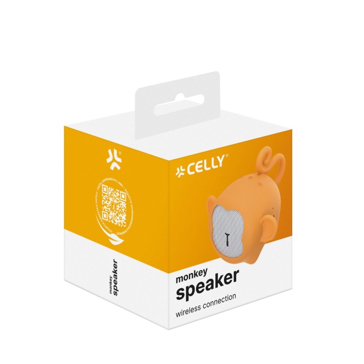 Altavoz CELLY Wireless 3W Mono Naranja (WSMONKEY)