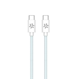 Cable CELLY USB-C a USB-C Azul/Blanco (USBCUSBCCOTTLB)