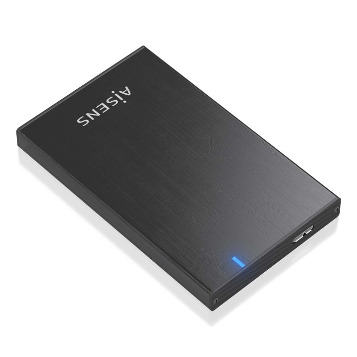 Caja AISENS HDD/SSD 2.5" mUSB USB-C Negra (ASE-2527B)