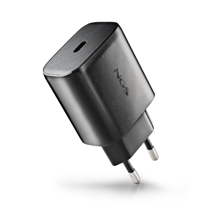 Cargador de Pared NGS GaN 45W 1xUSB-C Negro (BUD45W-C)