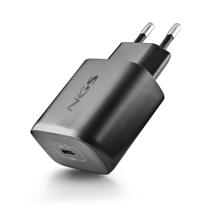 Cargador de Pared NGS GaN 45W 1xUSB-C Negro (BUD45W-C)