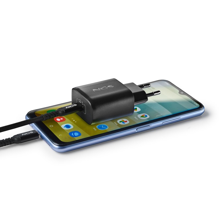 Cargador de Pared NGS GaN 45W 1xUSB-C Negro (BUD45W-C)