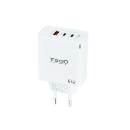 Cargador de Pared TooQ 65W USB-A/C (TQWC-GANQC2PD65WT)