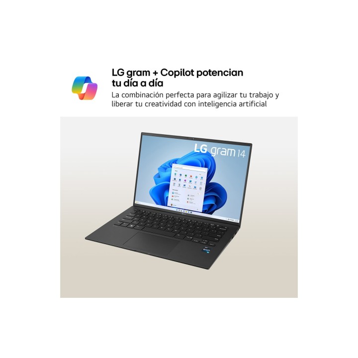 LG i5-1334 16Gb 512Gb 14" W11H Negro (14Z90RU-G.AA55B)