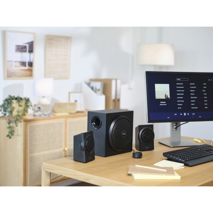 Altavoz Trust Yuri 2.1 60W con Subwoofer Negro (23696)