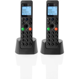 Teléfono Inalámbrico Motorola DOT202 DECT Duo Negro