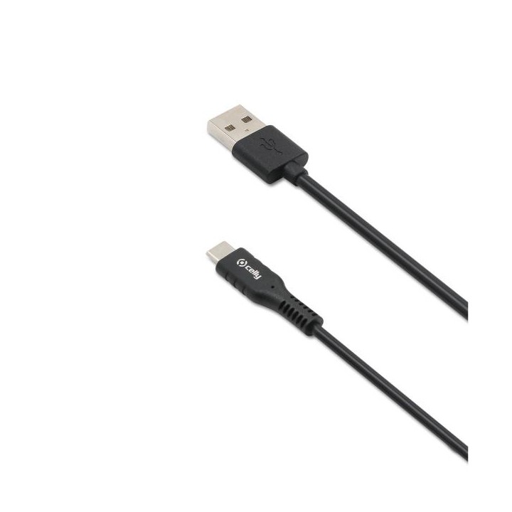 Cable CELLY USB-A a USB-C 3m Negro (USB-C3MBK)