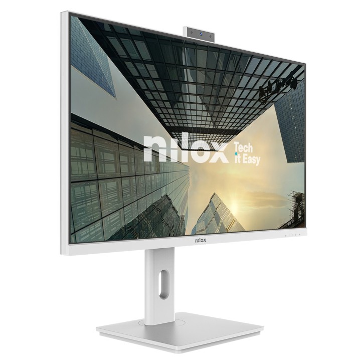 Monitor NILOX 27" FHD HDMI WebCam Blanco (NXM27RWEB02W)