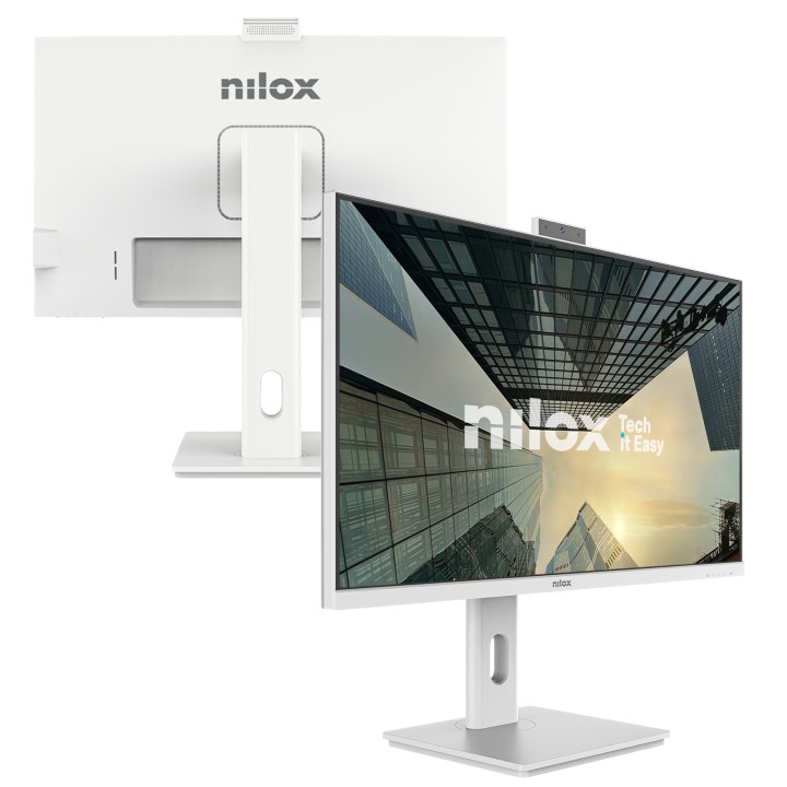 Monitor NILOX 27" FHD HDMI WebCam Blanco (NXM27RWEB02W)