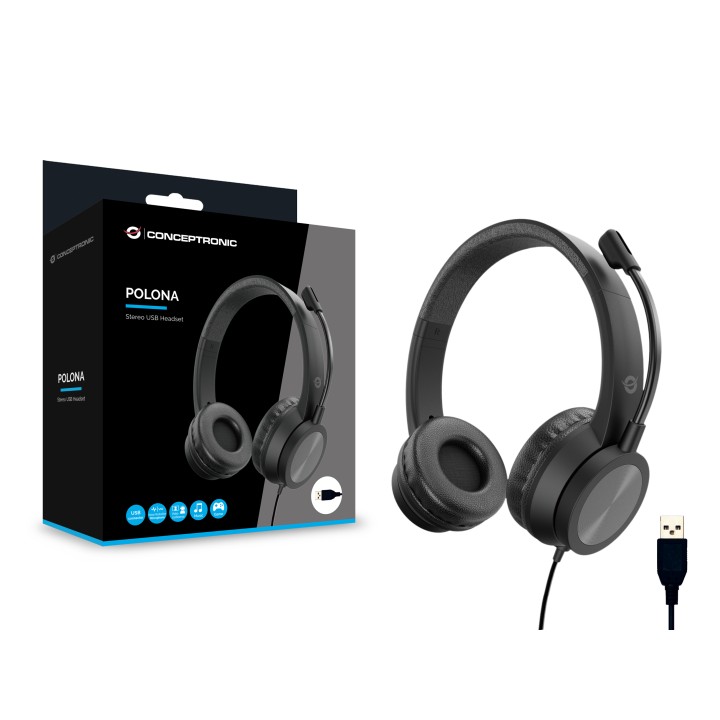 Auric+Micro CONCEPTRONIC USB-A Negros (POLONA05B)
