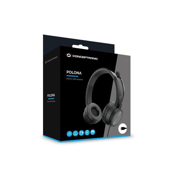 Auric+Micro CONCEPTRONIC USB-A Negros (POLONA05B)