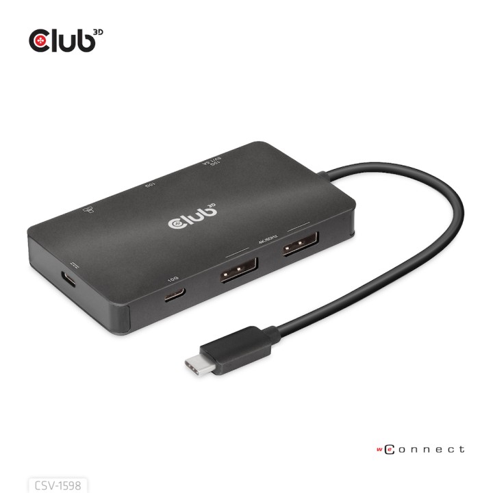 Docking Station Club 3D 7en1 USB-C Negro (CSV-1598)