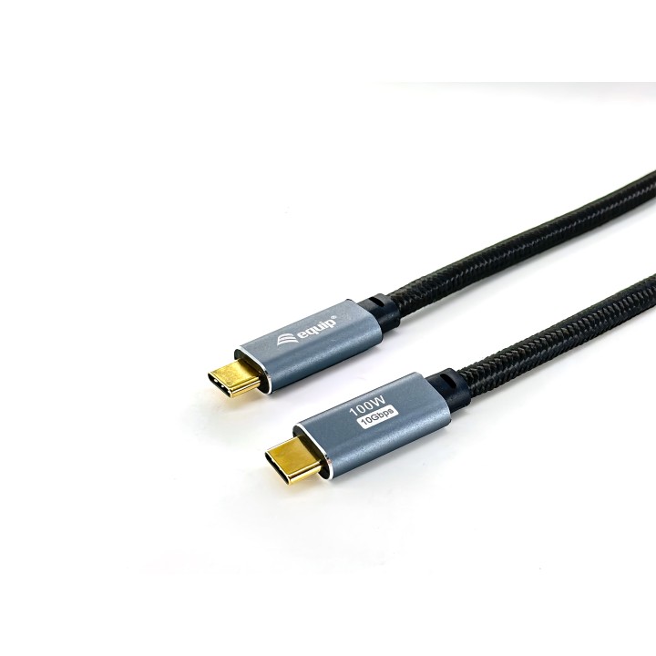 Cable EQUIP USB-C/M a USB-C/M Negro (EQ128357)