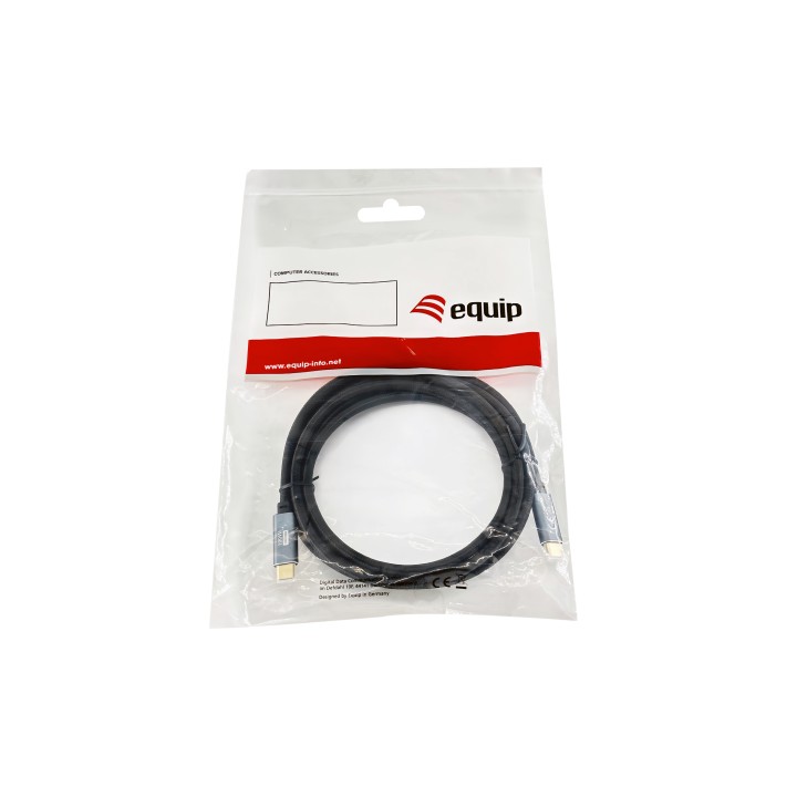 Cable EQUIP USB-C/M a USB-C/M Negro (EQ128357)