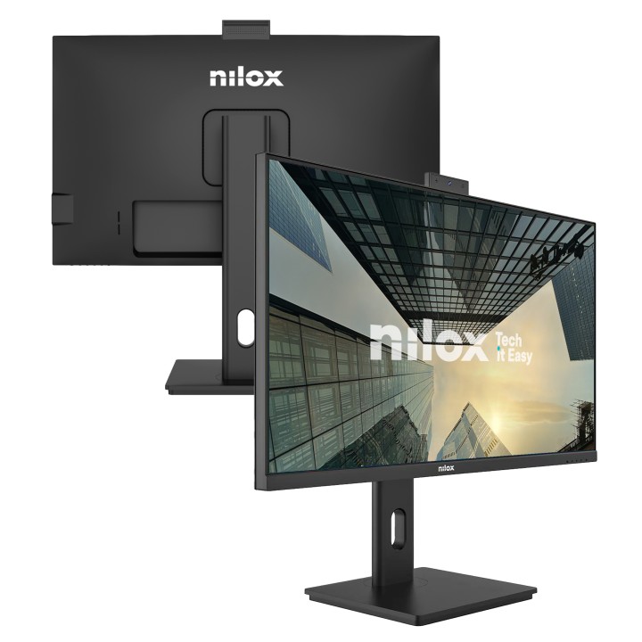 Monitor NILOX 24" IPS FHD WebCam Negro (NXM24RWEB02B)