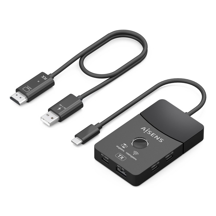 Docking AISENS USB-C a HDMI 60Hz (ASWL-H2KDC30M05-BK)