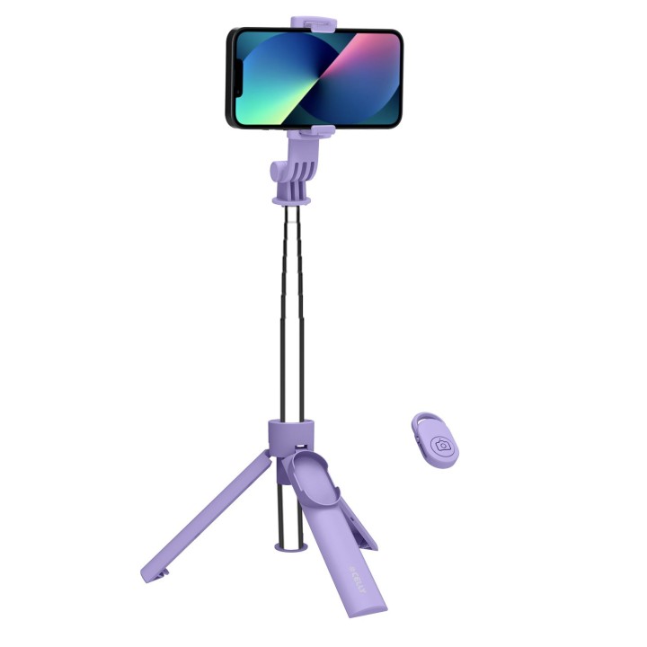 Palo Selfie CELLY Inalambrico 7" Violet(CLICKSFSTICKVL)