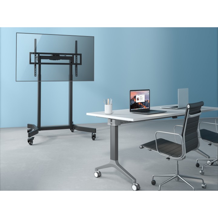 Soporte Suelo EQUIP Motorizado 55"-100" Negro (650632)