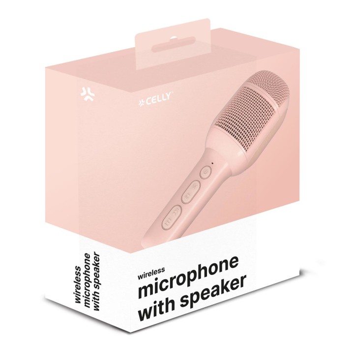Microfono CELLY Party Wireless 5W Rosa(KIDSFESTIVAL2PK)