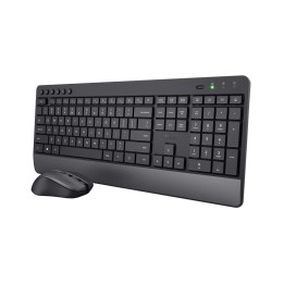 Teclado+Ratón Trust Trezo RF Wireless Negro (24531)