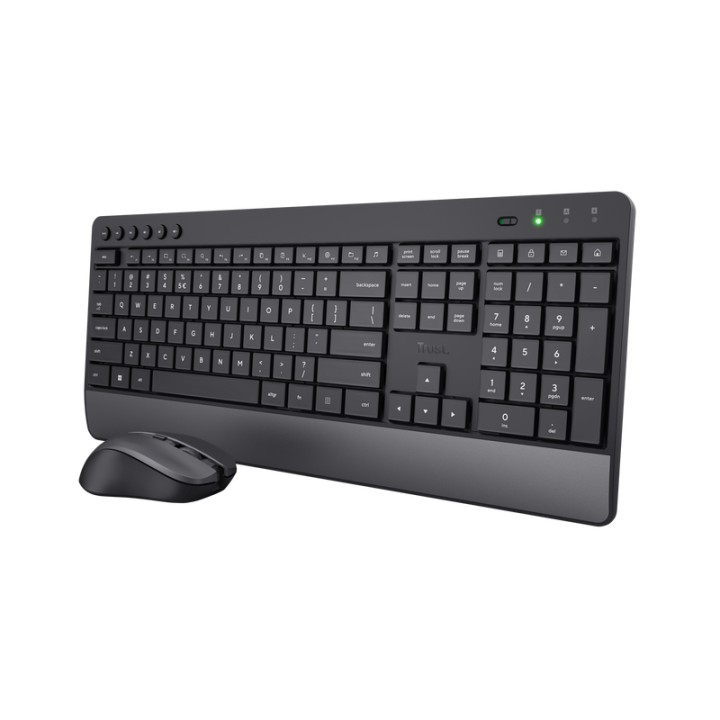 Teclado+Ratón Trust Trezo RF Wireless Negro (24531)