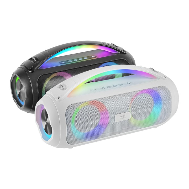 Altavoz Mars Gaming RGB 50W 3.5mm BT Negro (MSPULSE)