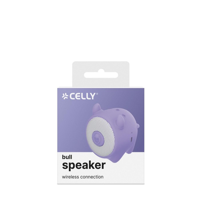Altavoz CELLY Summer 3W Toro Violeta (WSBULL)