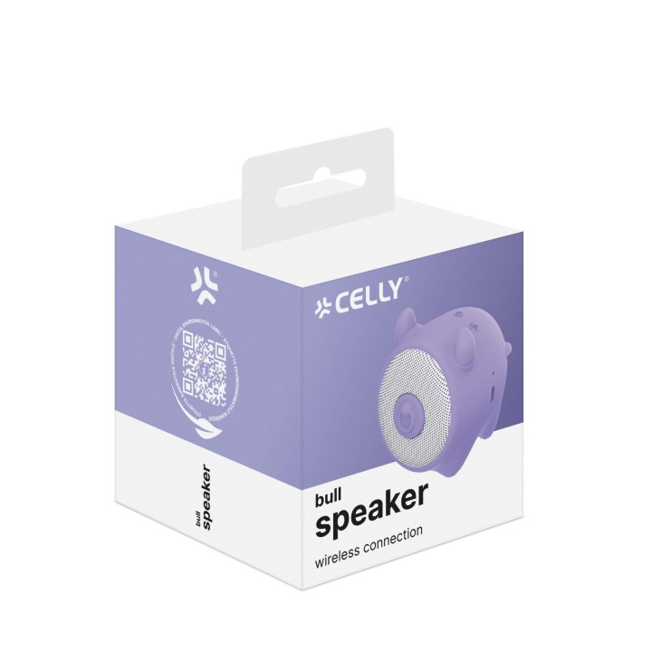 Altavoz CELLY Summer 3W Toro Violeta (WSBULL)