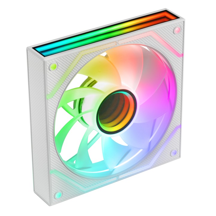 Ventilador Mars Gaming ARGB Kit 2 Blanco (MF3DPROX2RW)