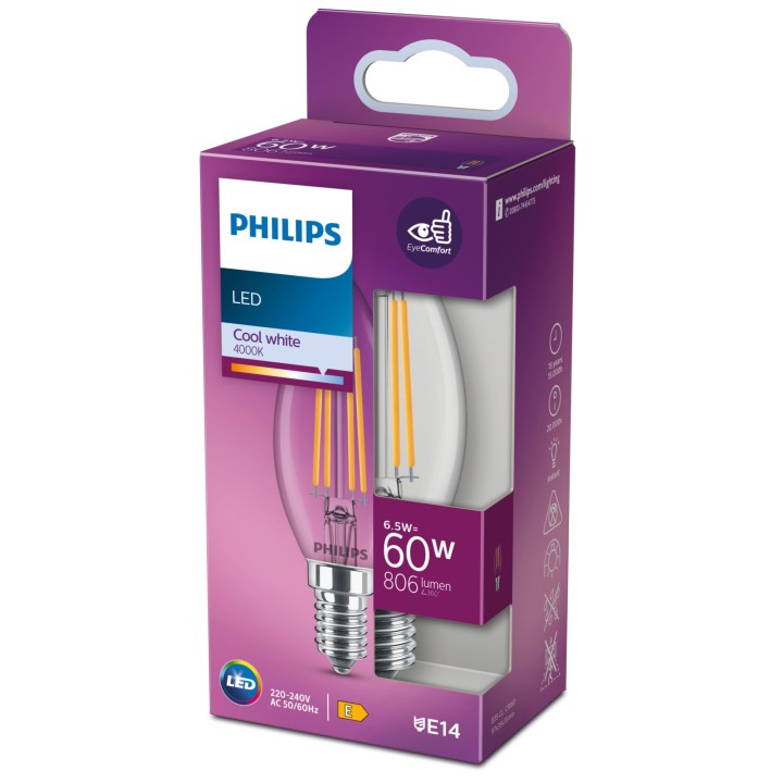 Bombilla Philips LED Classic 60W E14 (929002028128)