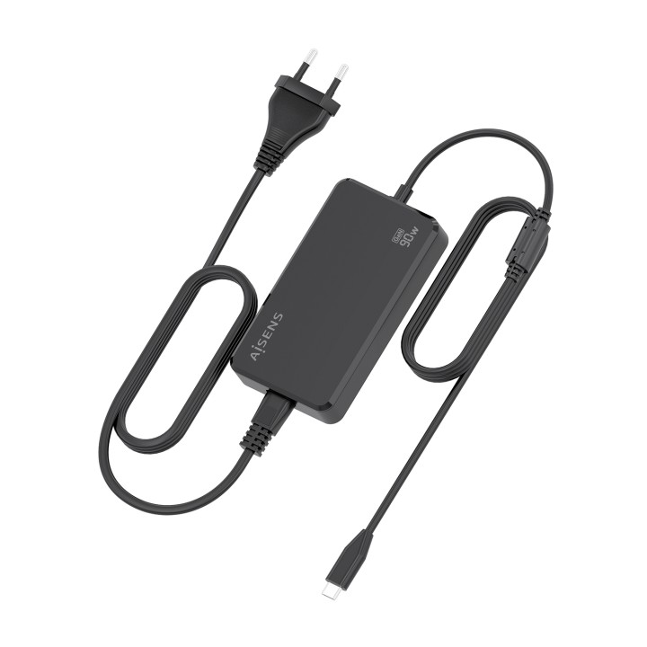 Cargador Sobremesa AISENS 90W USB-C (ASCH-1PD90D069-BK)