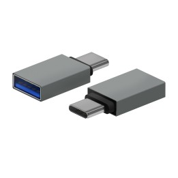 Adaptador AISENS USB-C/M a USB-A/H Gris (A108-0718)