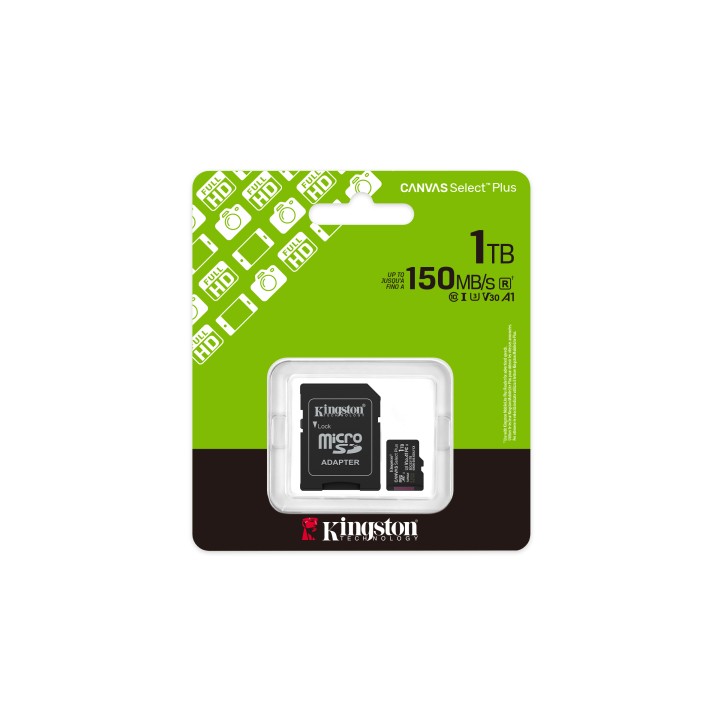 Kingston Micro SDXC 1Tb + Adaptador SD (SDCS3/1TB)