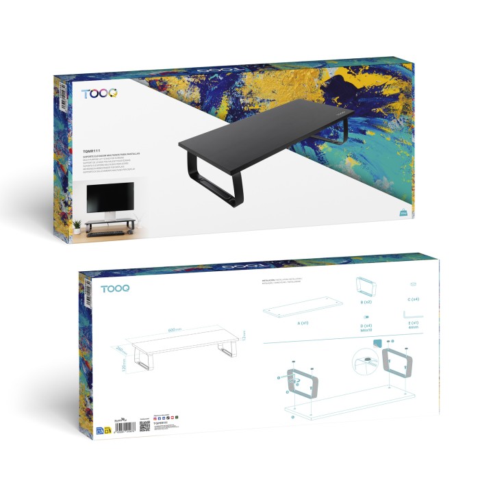 Soporte Elevador TooQ para Monitor/Portátil (TQMR111)