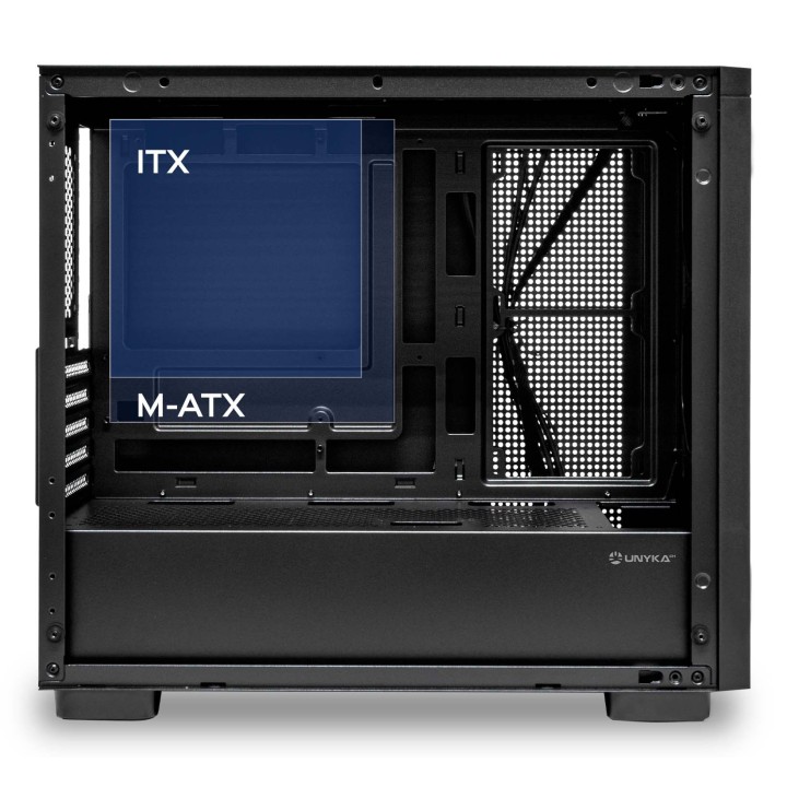 Caja UNYKA Revelat Mesh Edge ARGB mATX ITX (UK121806)
