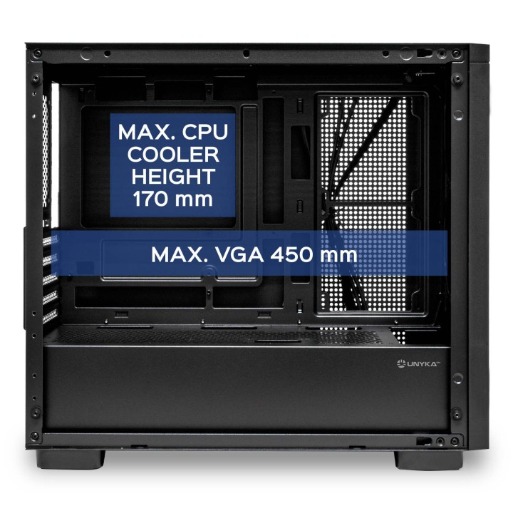 Caja UNYKA Revelat Mesh Edge ARGB mATX ITX (UK121806)