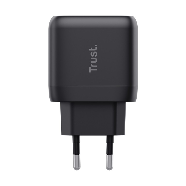 Cargador Pared Trust Maxo GaN 45W 1xUSB-C Negro (25521)