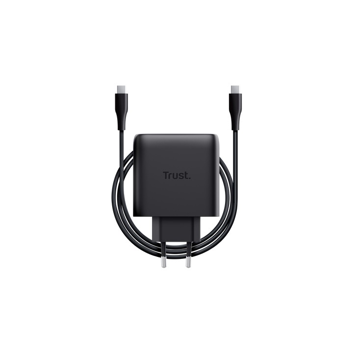 Cargador Trust Maxo GaN 65W 1xUSB-C Cable 2m (25523)