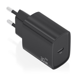 Cargador de Pared AISENS 30W 1xUSB-C Negro (A110-0951)