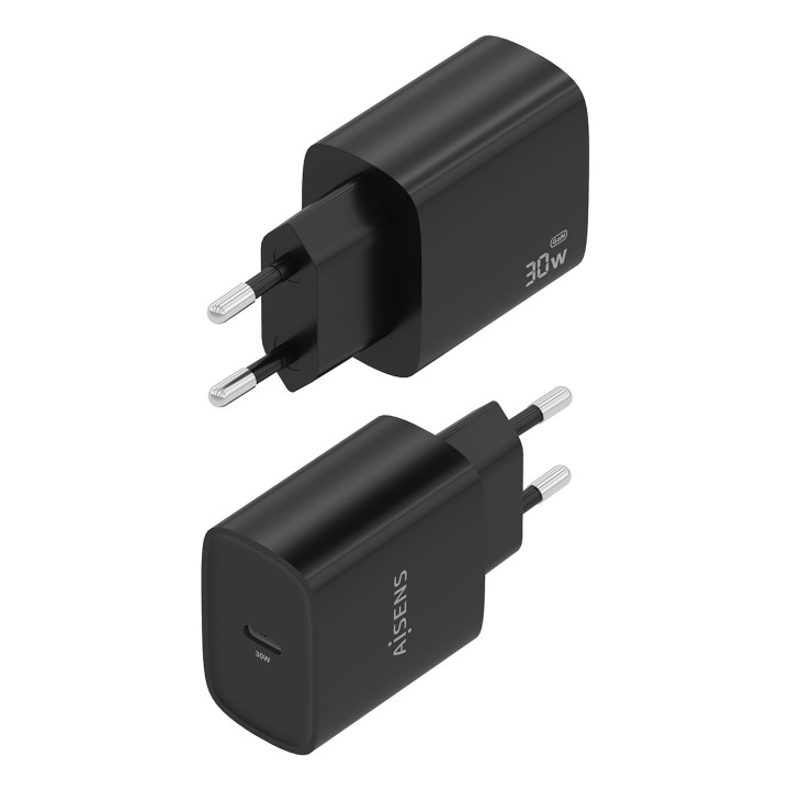 Cargador de Pared AISENS 30W 1xUSB-C Negro (A110-0951)